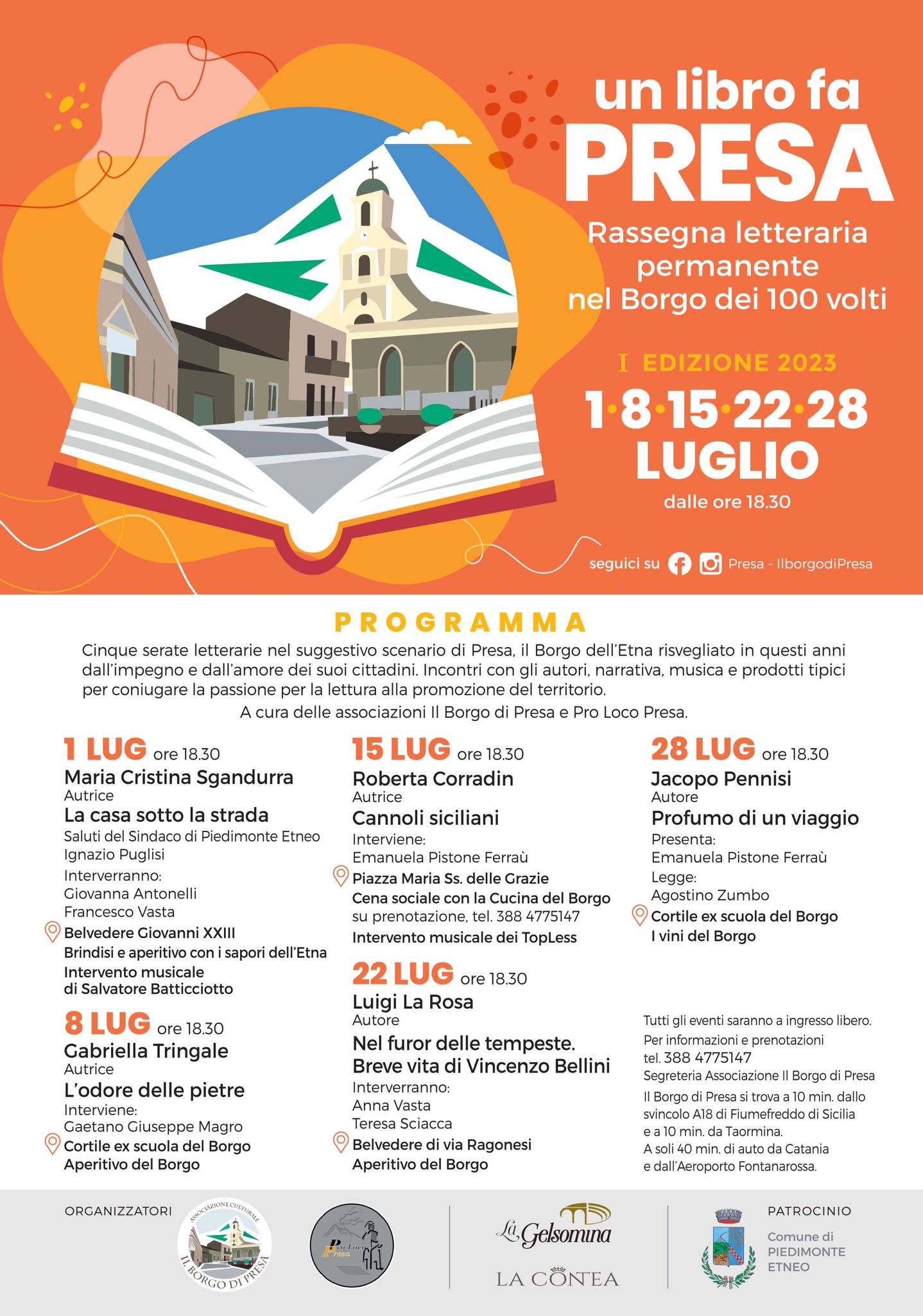 Galleria foto '“Un libro fa presa”, domani al via la rassegna letteraria dell’estate sull’Etna' - foto 2