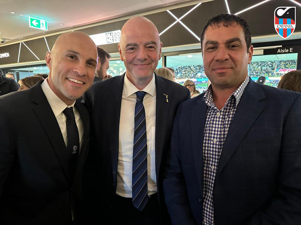 Catania FC, incontro tra il presidente Pelligra e il capo della Fifa Infantino