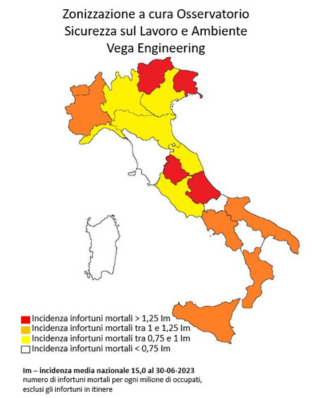 Nei primi sei mesi del 2023 si contano 450 vittime sul lavoro: in Sicilia 22