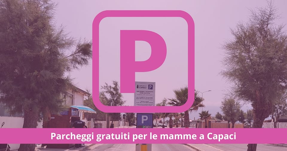 Capaci, parcheggi gratis in tutto il territorio comunale per donne in gravidanza e neomamme