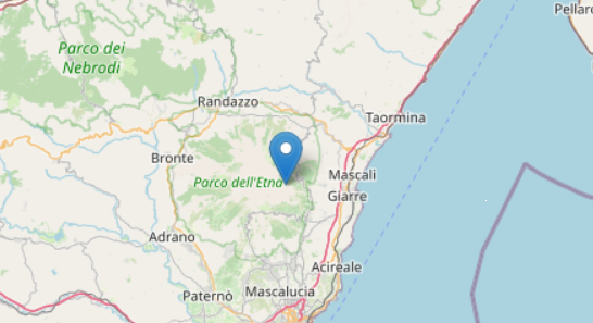 Trema la terra in provincia di Catania, scossa di magnitudo 3.1