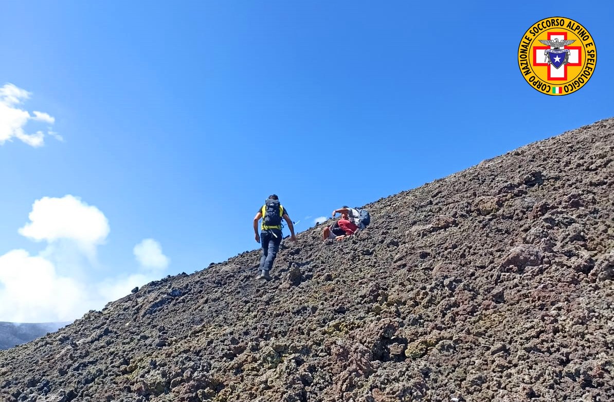 Etna, turista francese soccorso sul cratere di Sud Est