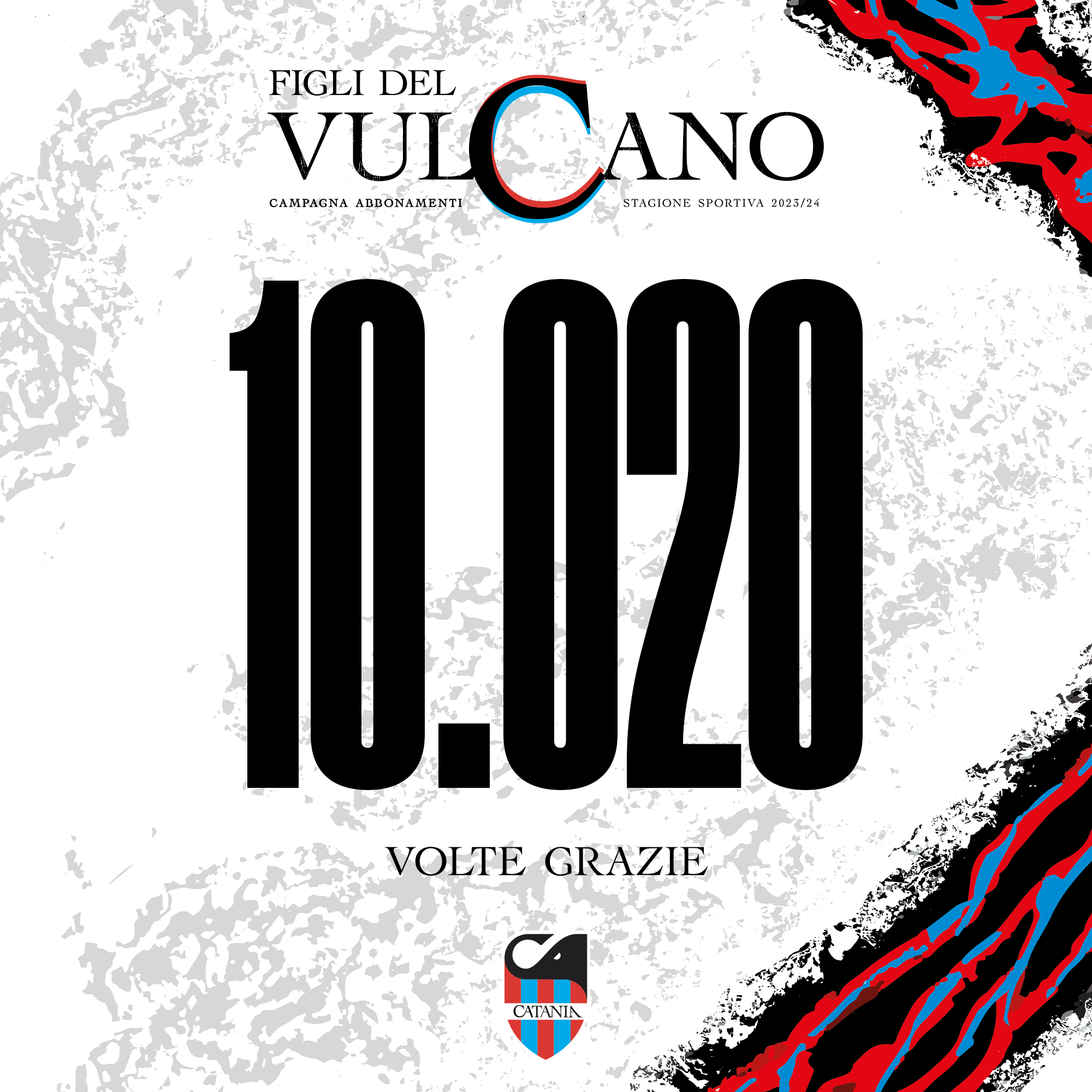 Catania, entusiasmo alle stelle: sfondata quota 10 mila abbonati