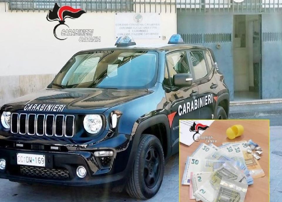 Gli “scambi” dalla C3 e la droga nella biancheria intima: un arresto nel Catanese