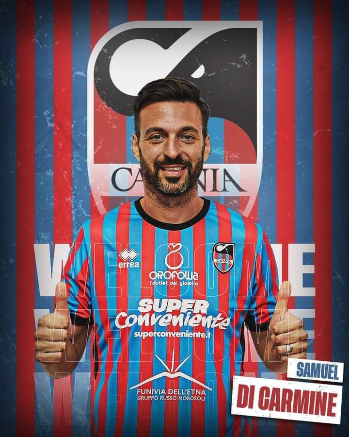 Il Catania ufficializza l’arrivo di Samuel Di Carmine Il Catania ufficializza l’arrivo di Samuel Di Carmine