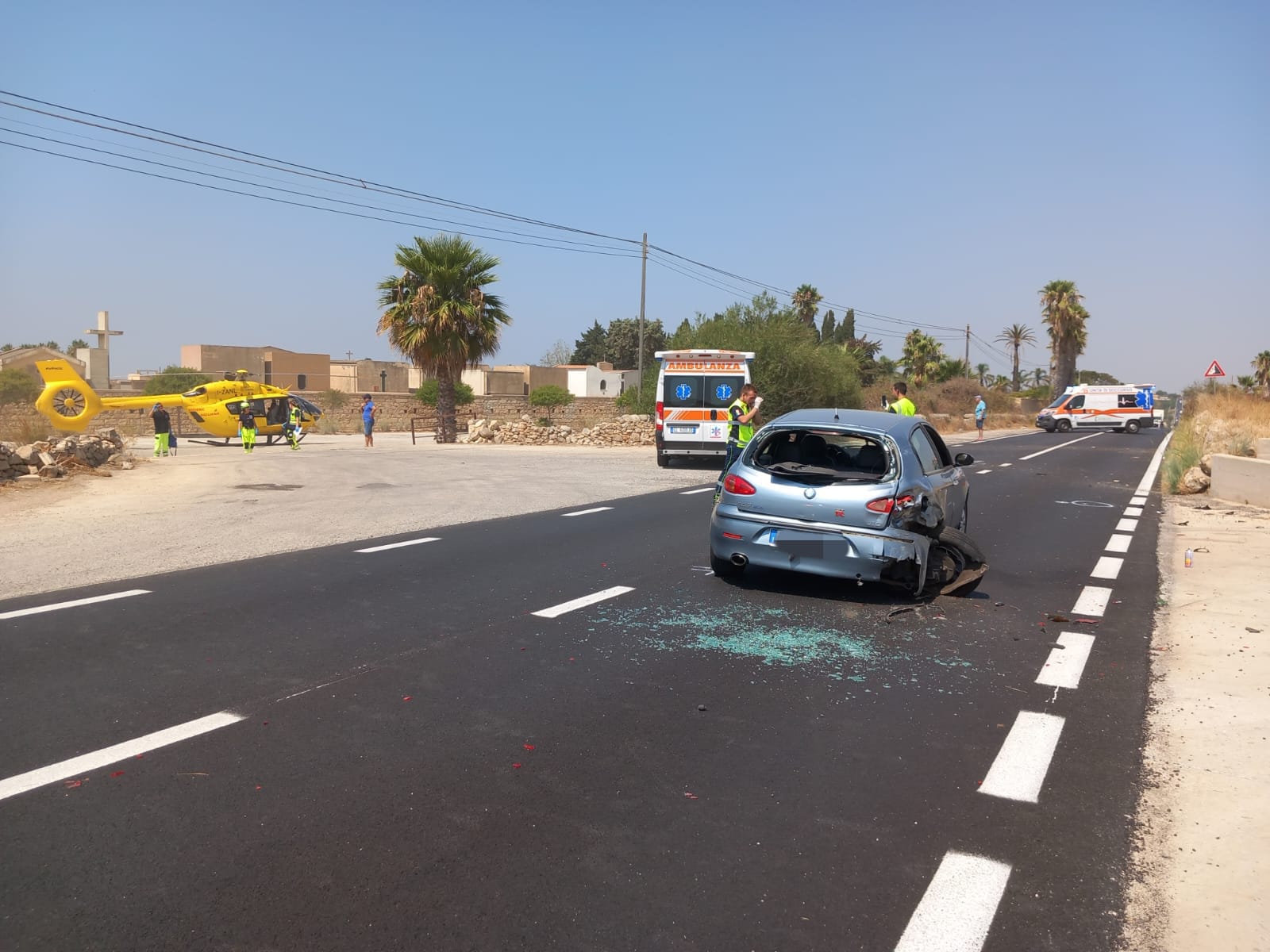 Scontro auto-moto, grave incidente nel Ragusano