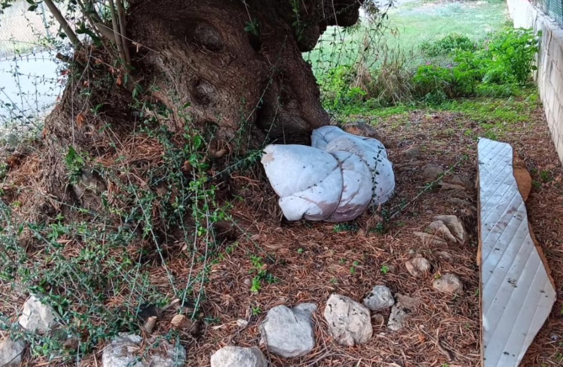 Shock a Fontane Bianche, trovata carcassa di cane avvolta in lenzuolo