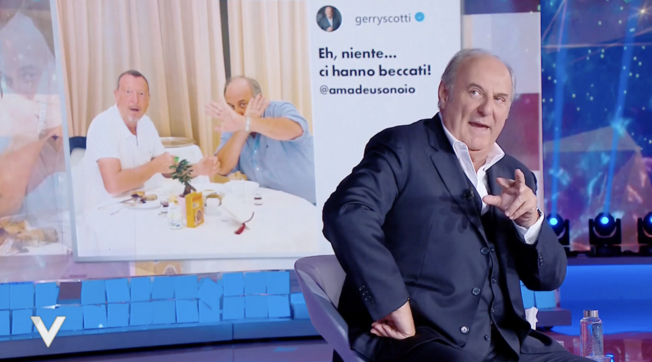 Verissimo, Gerry Scotti spegne le voci: “Guarderò Sanremo dal divano di casa”