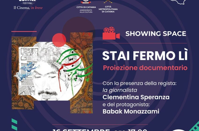 Cinema, a Catania il documentario “Stai fermo lì” su un giovane iraniano