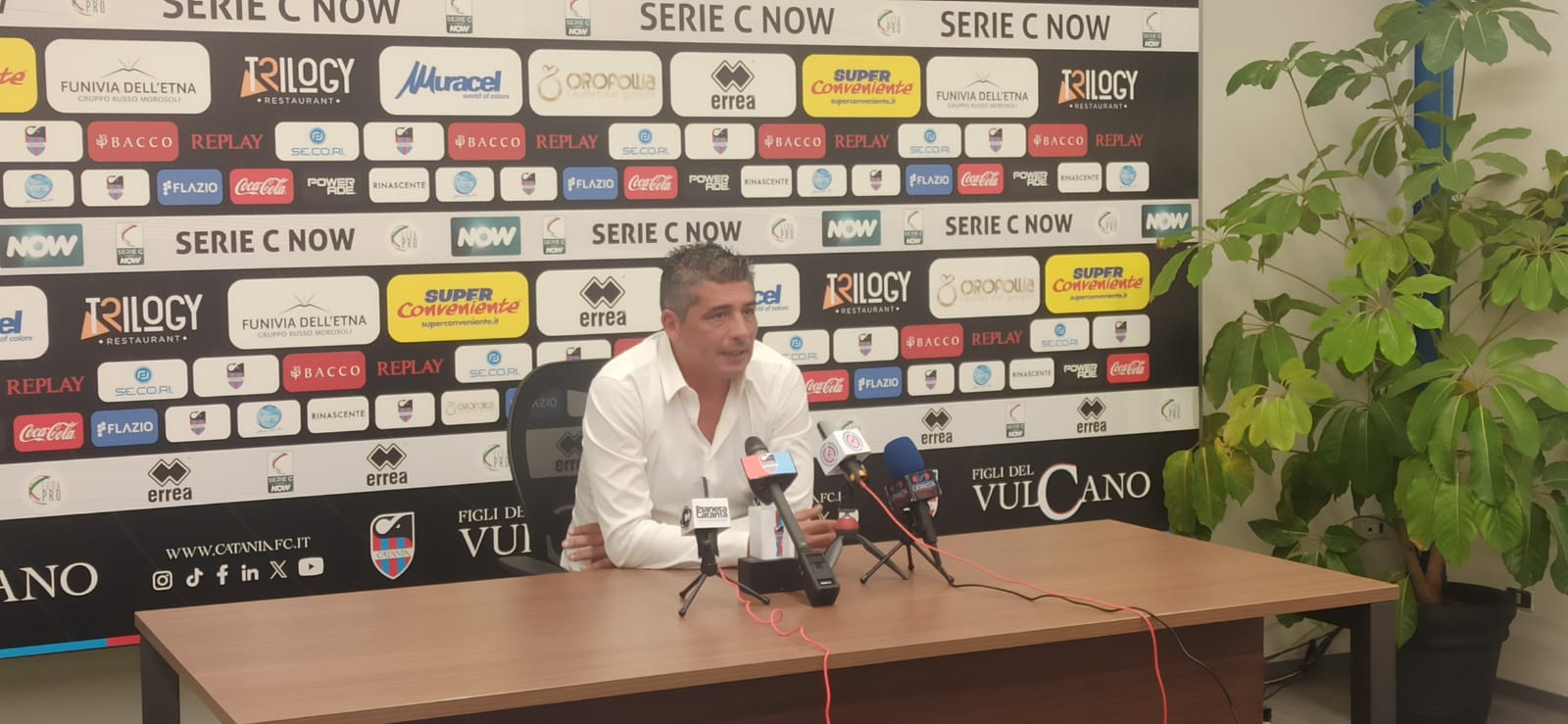 Catania, Tabbiani: “Pronti per il Picerno, con la prestazione il risultato. Palermo? Dispiace, spero resti”