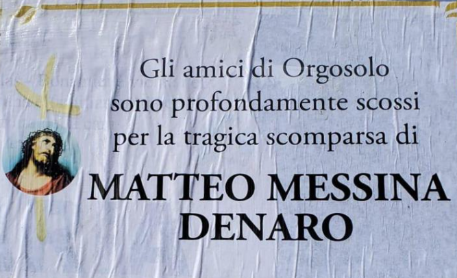 Matteo Messina Denaro, in Sardegna manifesti funebri choc per il boss