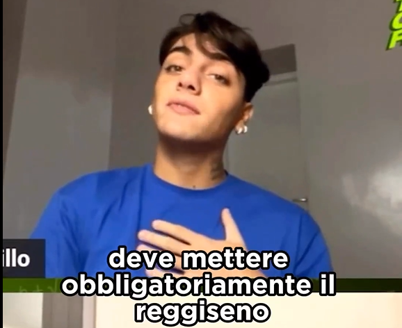 Tiktoker in live: “Se la mia fidanzata non indossa il reggiseno le taglio la gola” – VIDEO