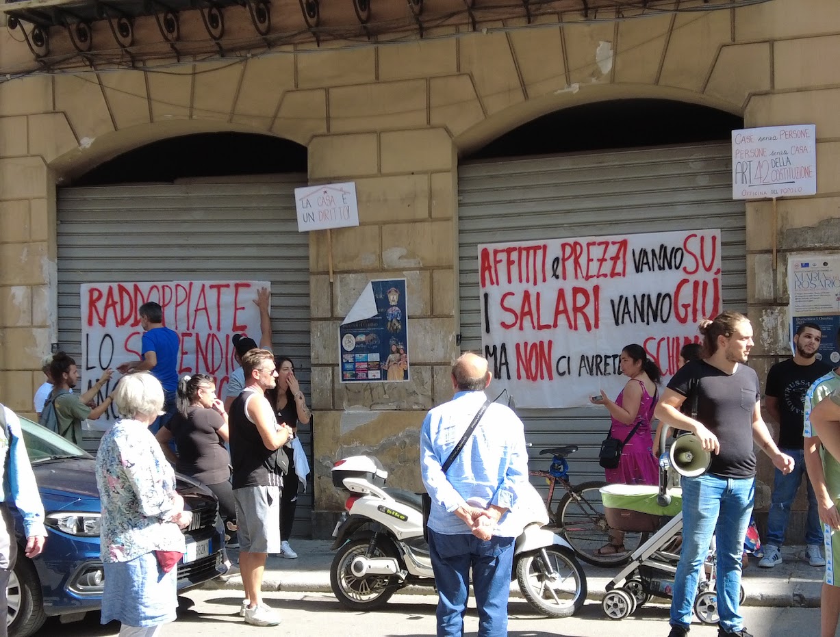 Palermo, famiglie a rischio sfratto tra proteste e appelli
