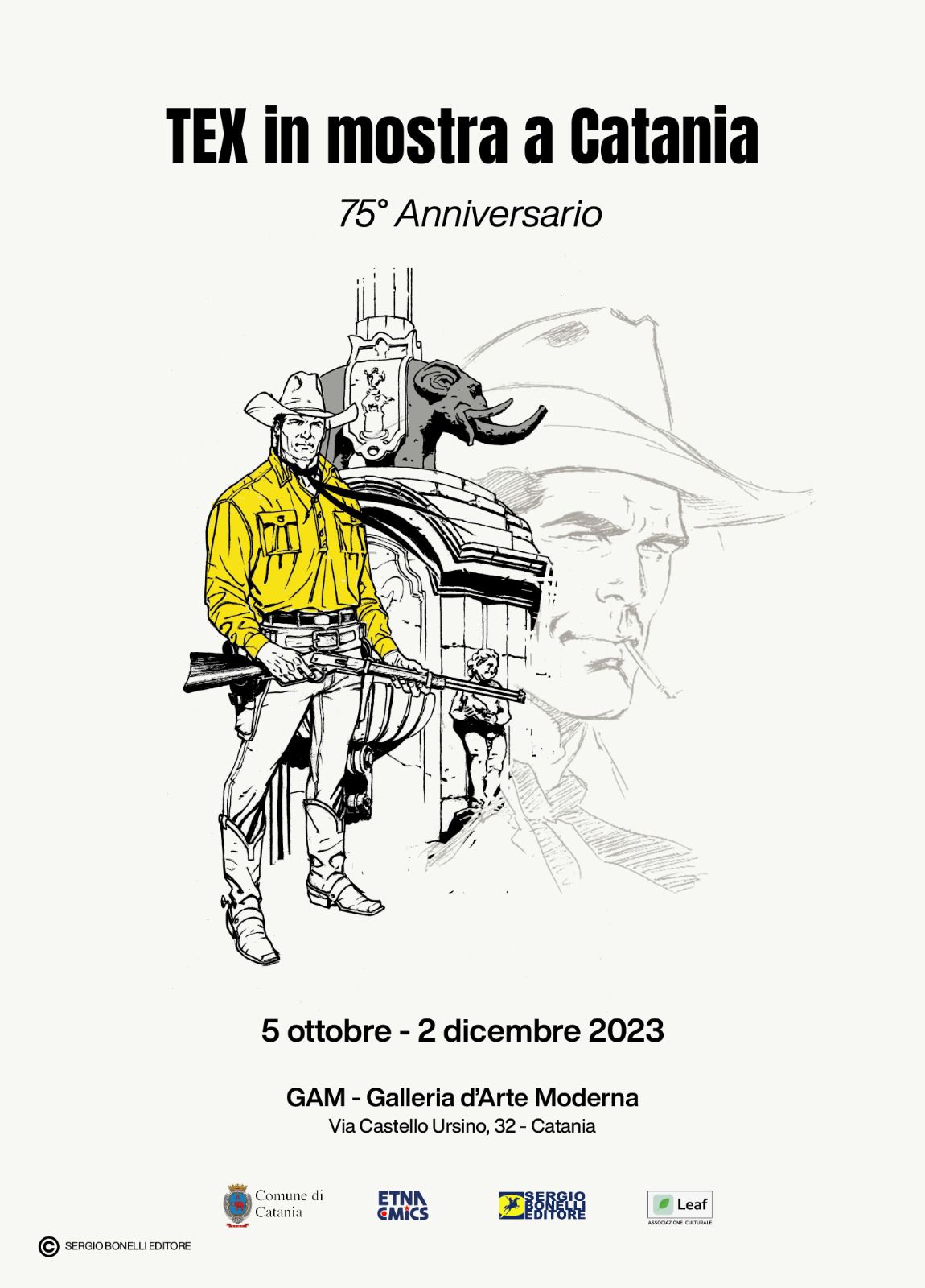 Tex compie 75 anni, alla Gam di Catania mostra per celebrare l’intramontabile eroe