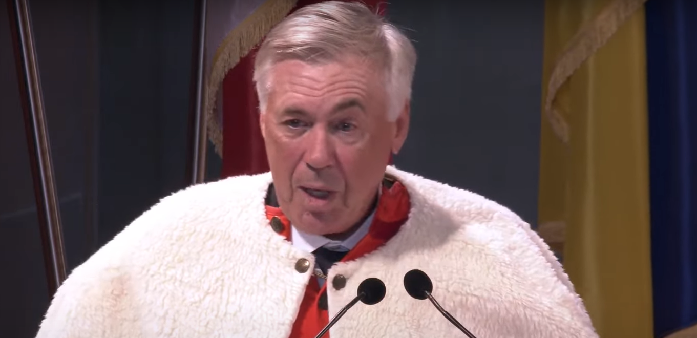 VIDEO | L’emozione di Carlo Ancelotti per la laurea ad honorem