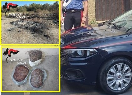 Brucia illegalmente matasse rame su un terreno, denunciato 38enne nel Catanese