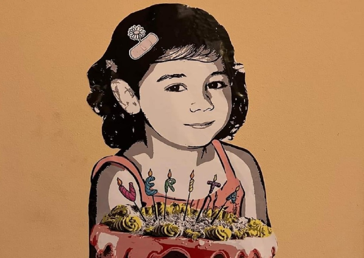 Denise Pipitone, il murale per il suo 23esimo compleanno: “Verità”