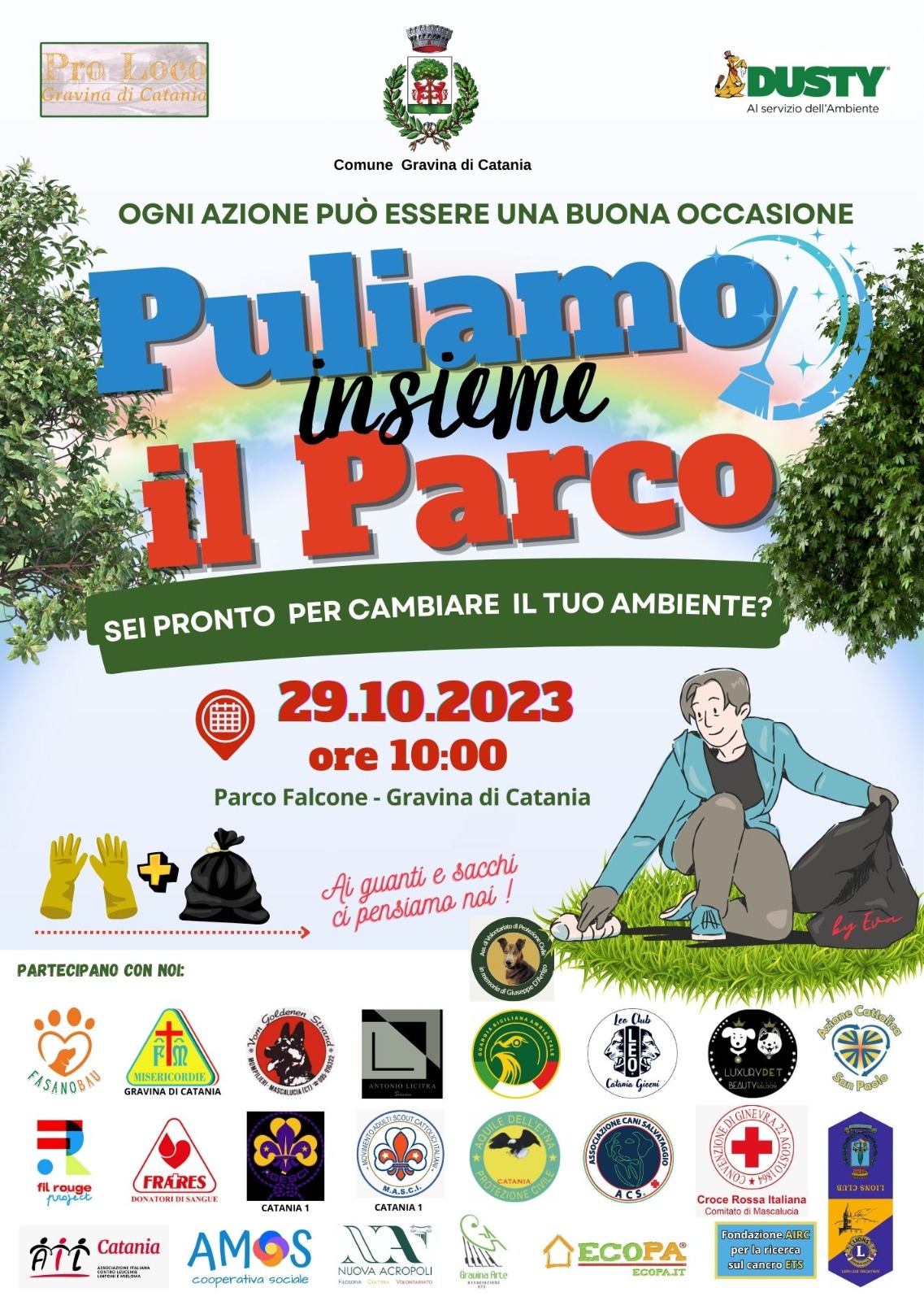 “Puliamo insieme il parco”, l’iniziativa a Gravina di Catania