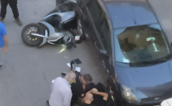 Auto contro moto a Palermo, interviene il 118