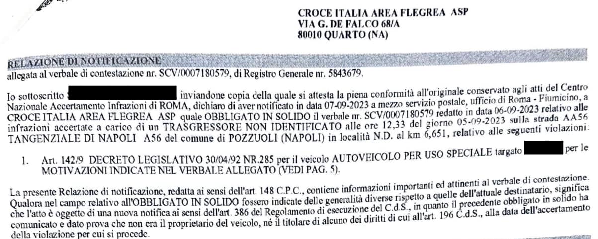 Donna data alle fiamme, interviene l’ambulanza e arriva la multa per eccesso di velocità