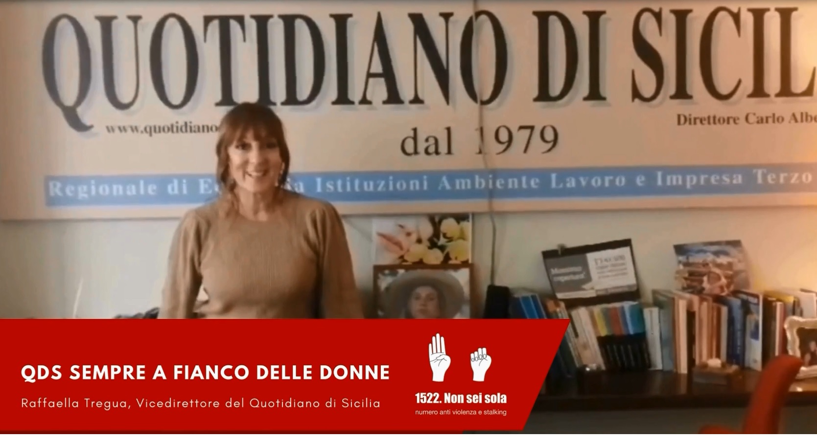 Il QdS contro la violenza sulle donne, il messaggio del vicedirettore Raffaella Tregua