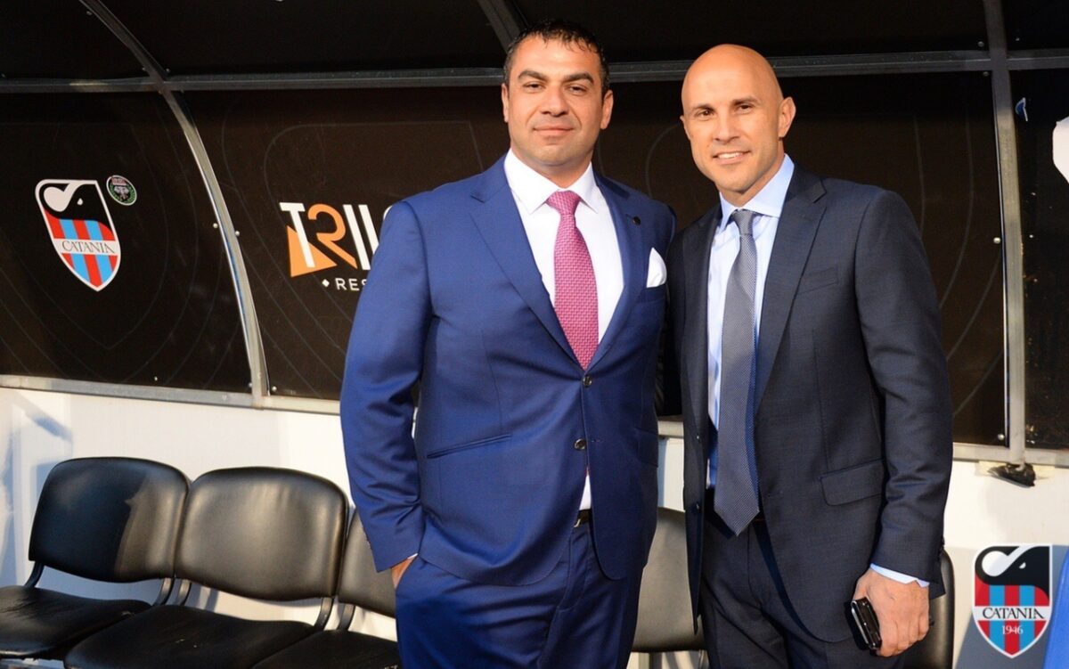 Catania, irregolarità amministrative: inibiti Pelligra e Bresciano, multa per Grella