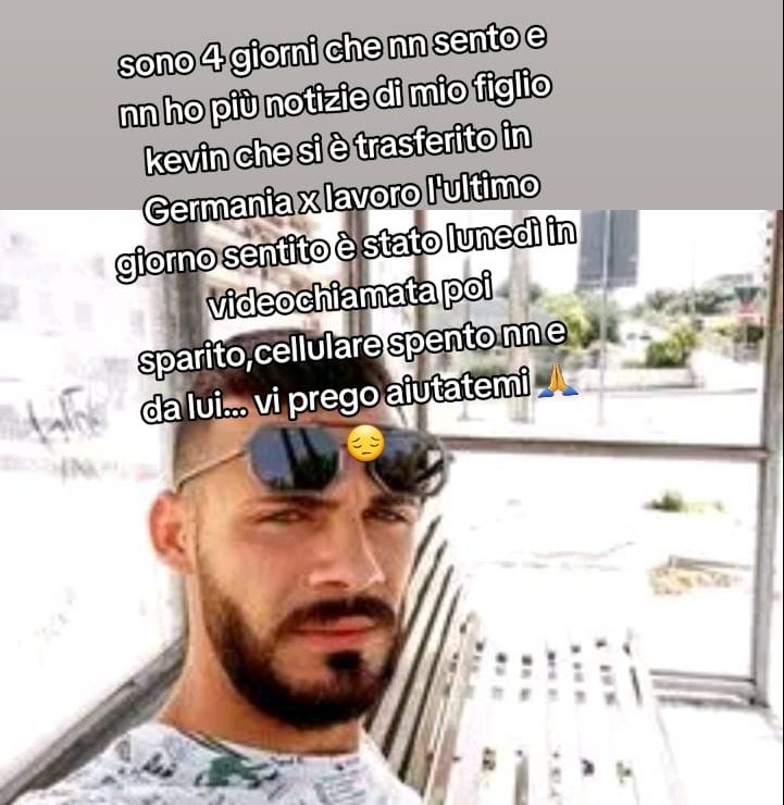 Perse le tracce di Kevin Fidone in Germania, le ricerche