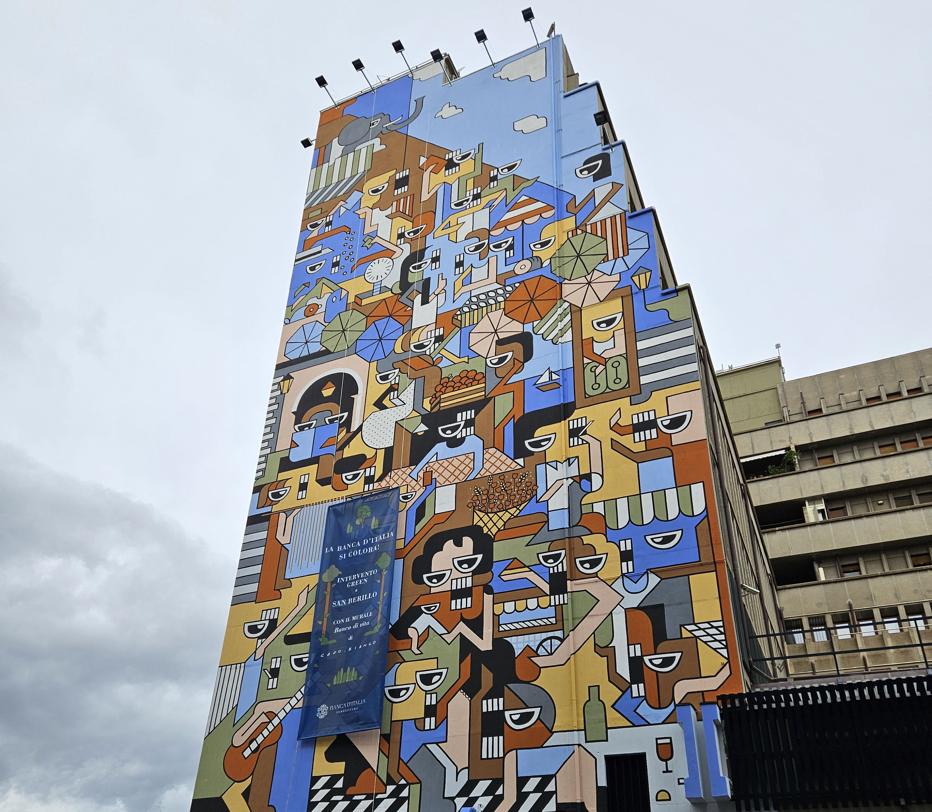 Un “murales di vita” per superare i confini tra Banca d’Italia e San Berillo Un “murales di vita” per superare i confini tra Banca d’Italia e San Berillo