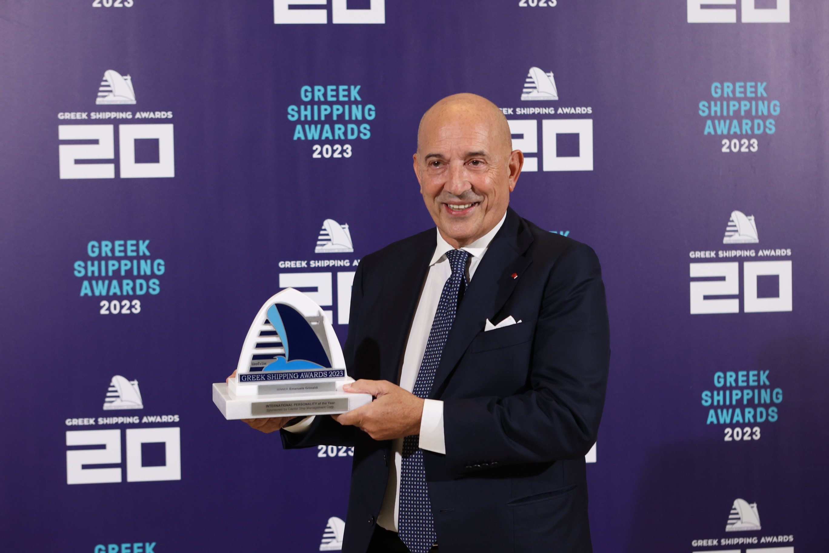 Emanuele Grimaldi premiato come personalità internazionale dell’anno