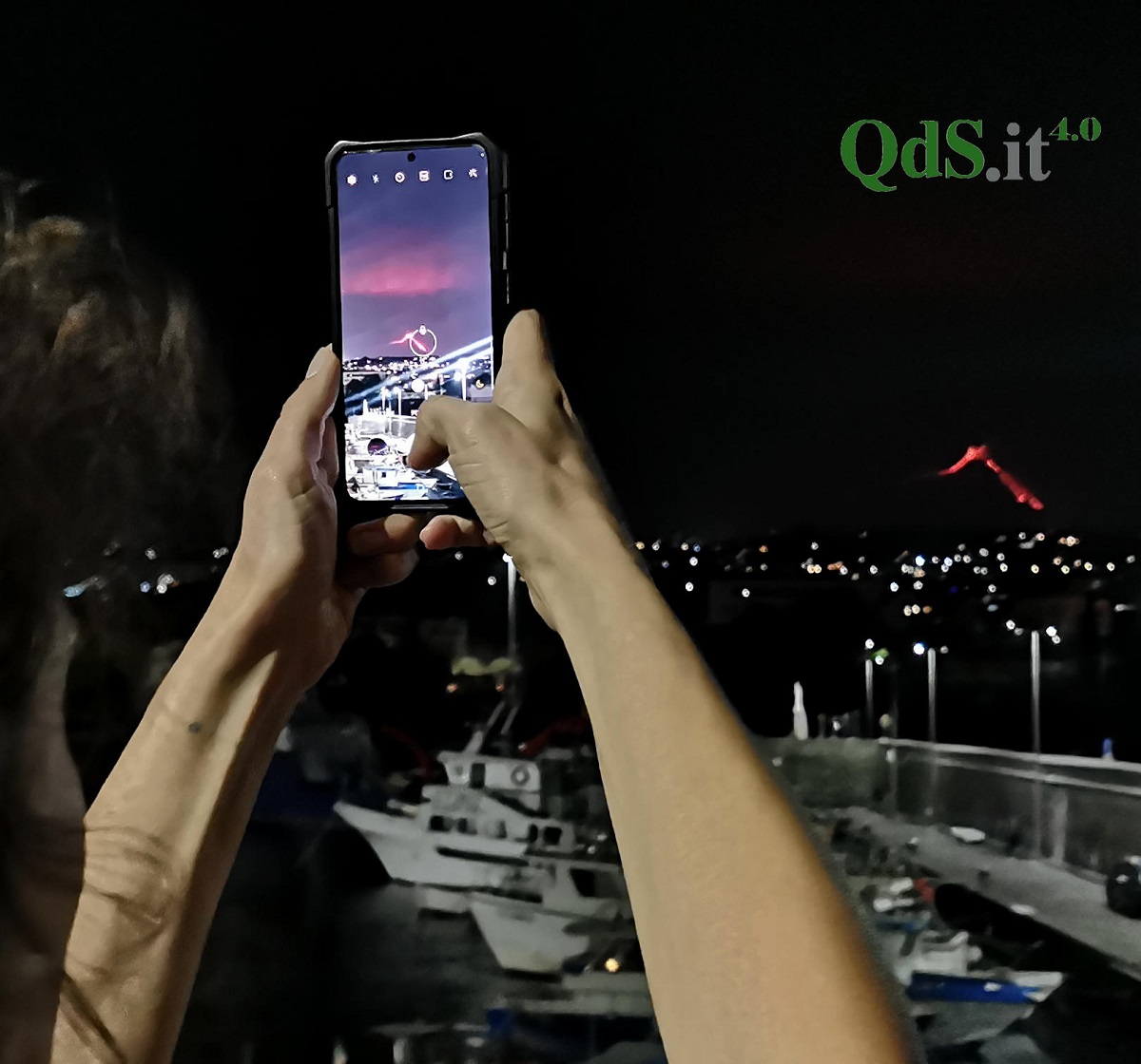 Eruzione dell'Etna dell'1 dicembre - QdS, foto di Davide Anastasi