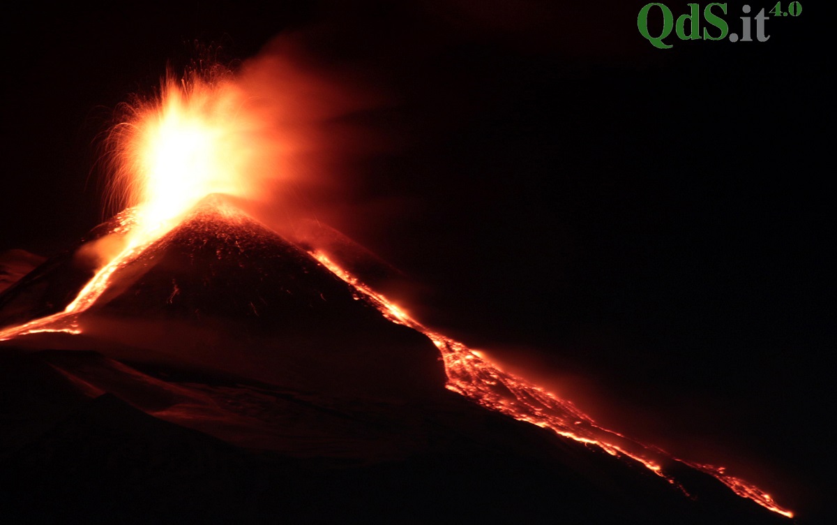 Eruzione dell'Etna dell'1 dicembre - QdS, foto di Davide Anastasi