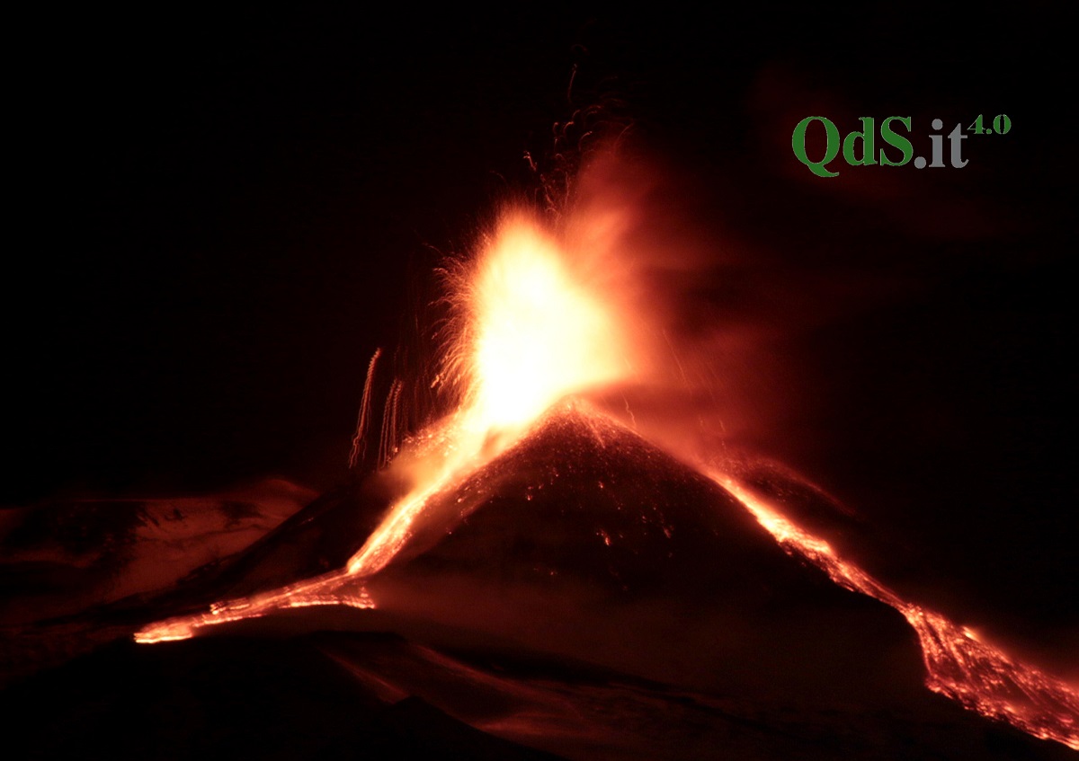 Eruzione dell'Etna dell'1 dicembre - QdS, foto di Davide Anastasi