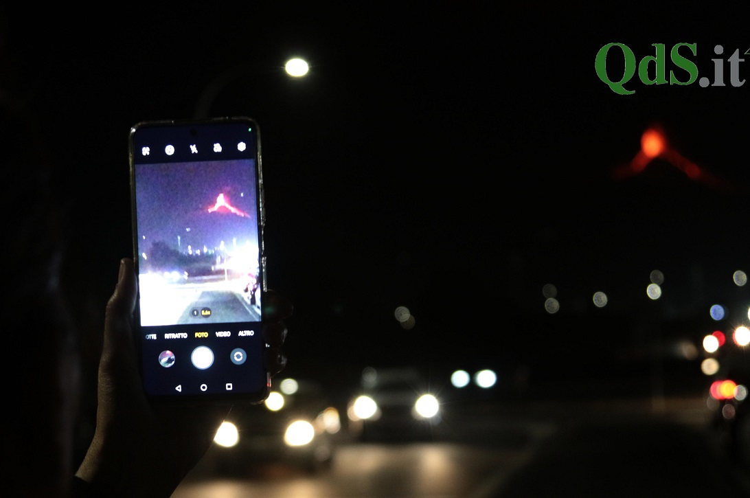 Eruzione dell'Etna dell'1 dicembre - QdS, foto di Davide Anastasi