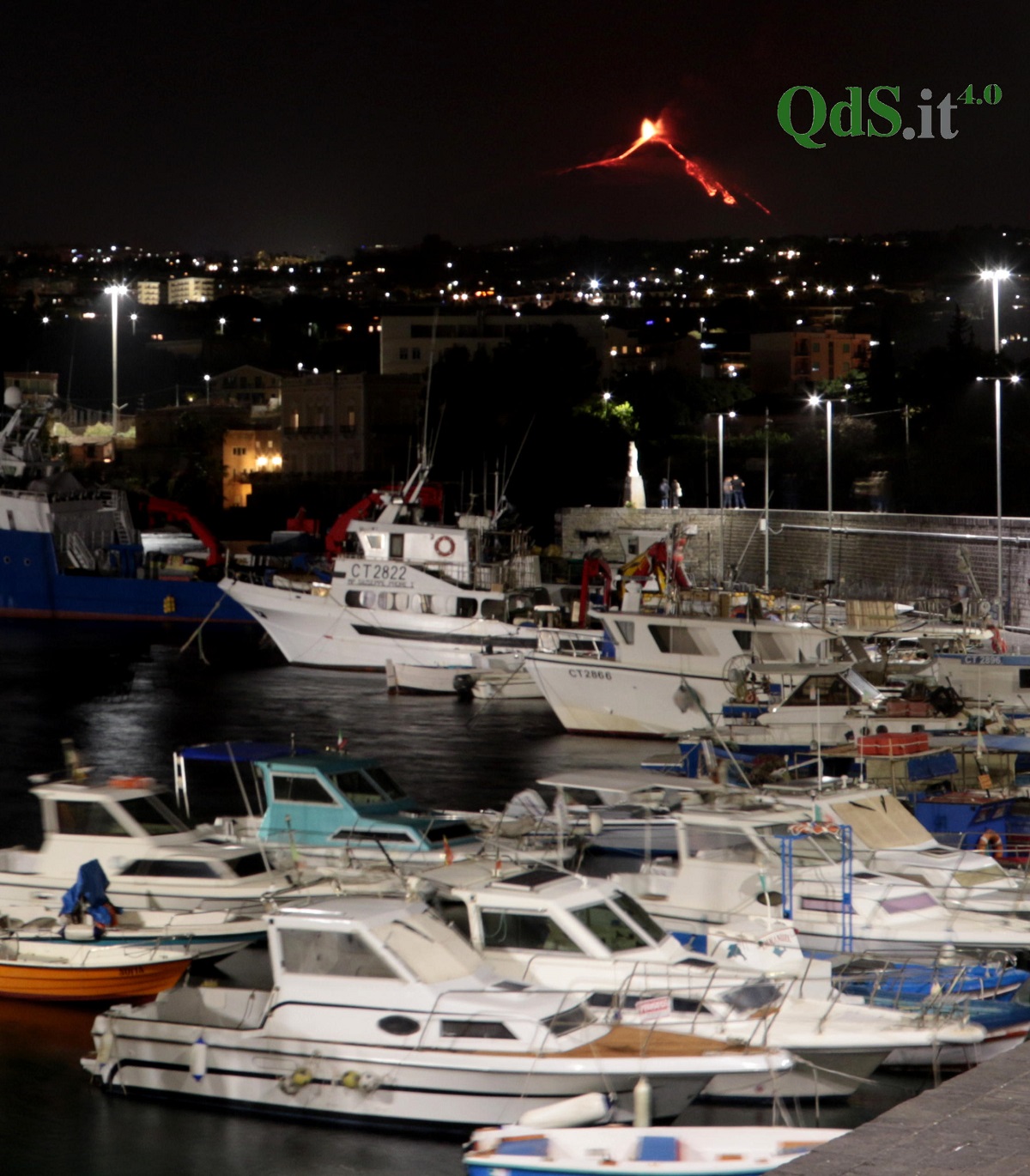 Eruzione dell'Etna dell'1 dicembre - QdS, foto di Davide Anastasi