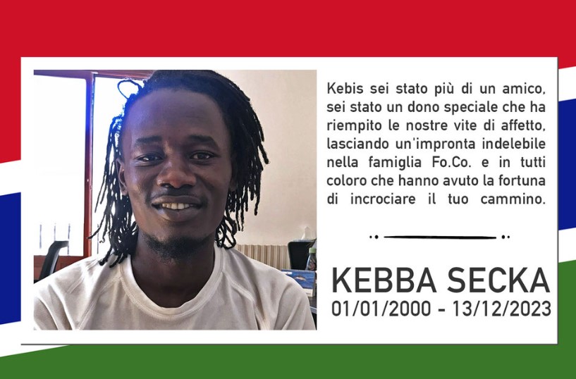 Dal Gambia alla Sicilia, muore a soli 23 anni in un incidente: raccolta fondi per Kebba