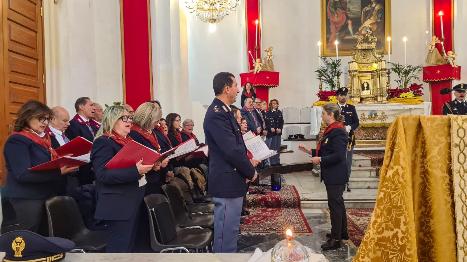 Catania, Precetto natalizio Polizia di Stato nella chiesa dei santi Cosma e Damiano