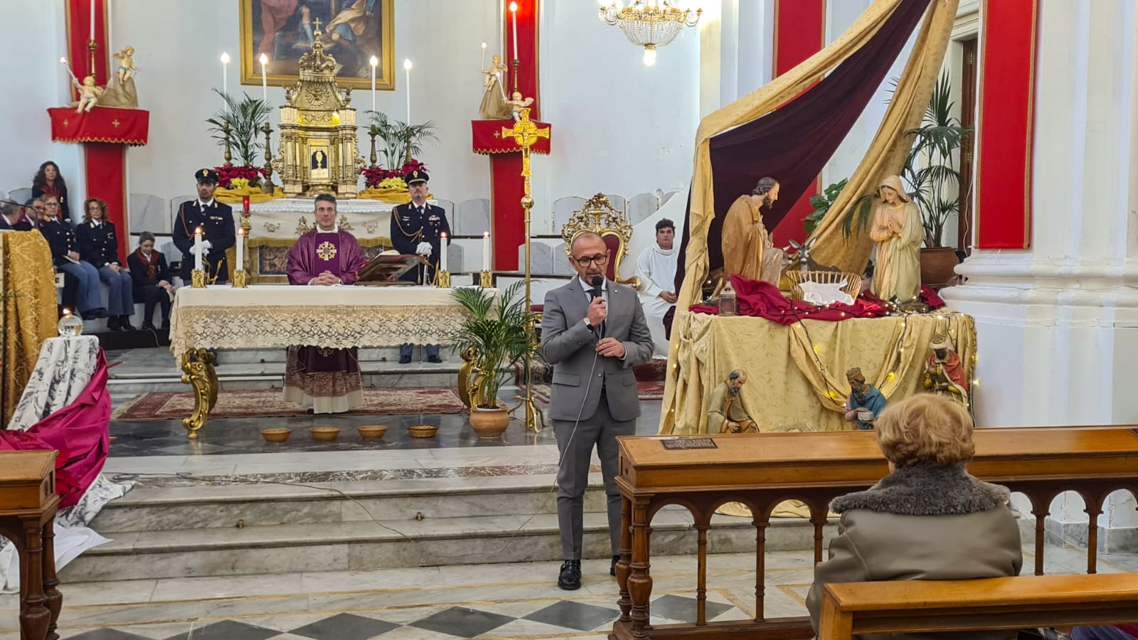 Catania, Precetto natalizio Polizia di Stato nella chiesa dei santi Cosma e Damiano