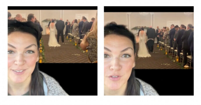 VIDEO | Accompagna la figlia all’altare ma resta in mutande: milioni di views su TikTok