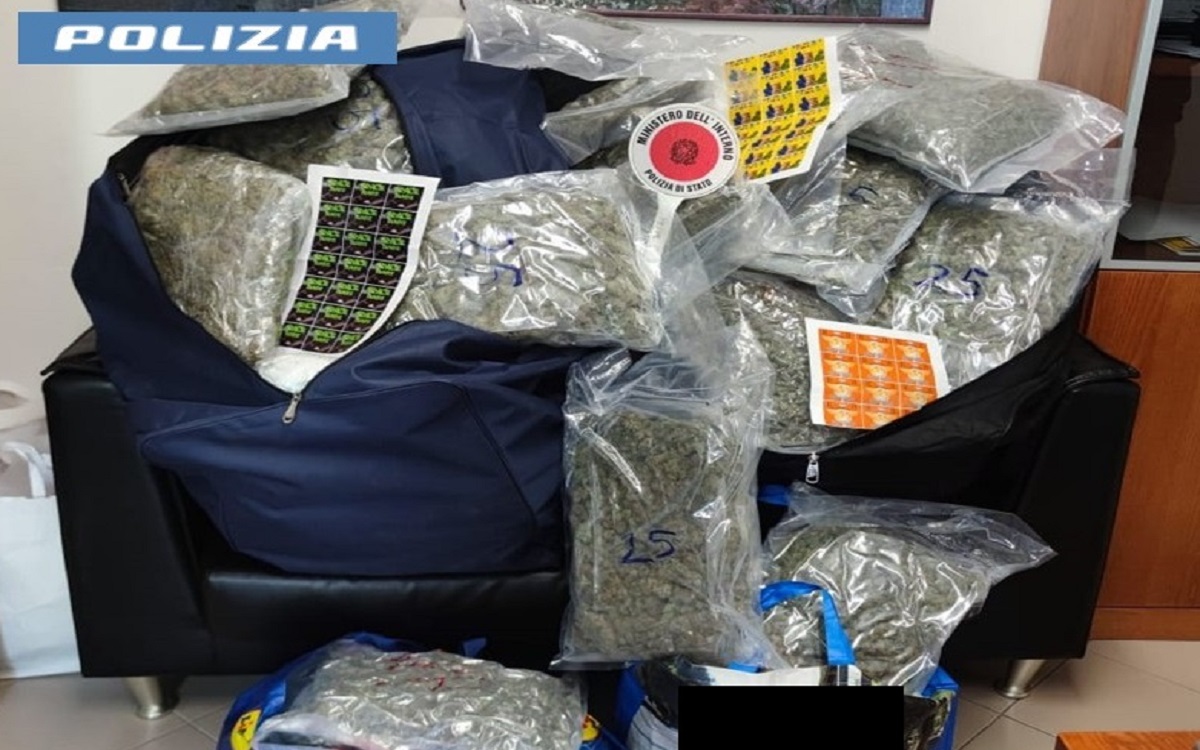 Incredibile scoperta a Catania, maxi carico di marijuana in casa: sequestro e due arresti