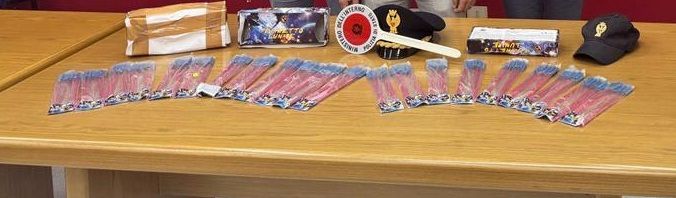 Botti illegali, sequestrati 152 razzetti pirotecnici: denunciato esercente nel nisseno