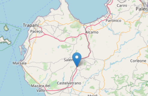 Trema la terra nel Trapanese, terremoto di magnitudo 2.5
