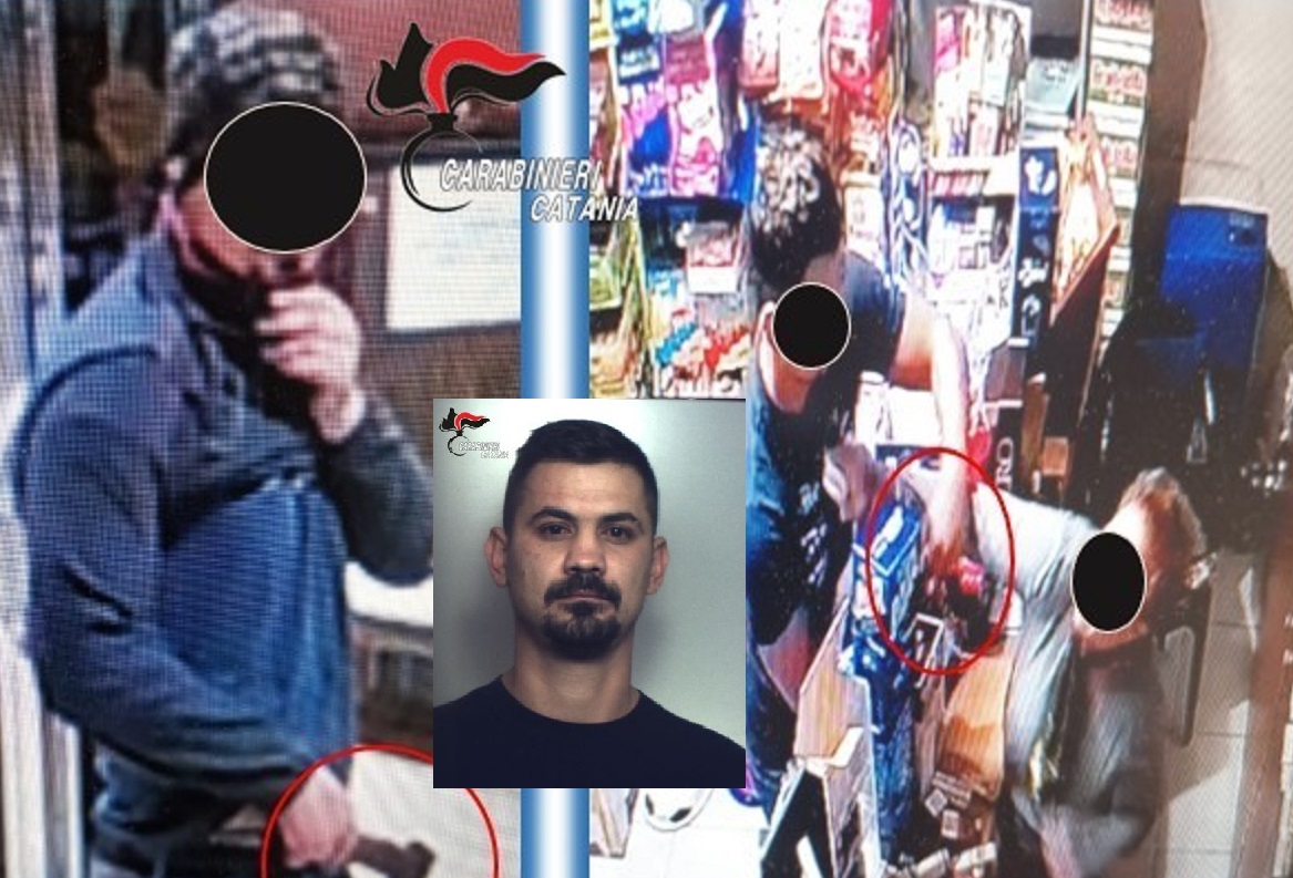 Dalla tabaccheria alla salumeria, rapinatore con Alfa Romeo nel Catanese: arrestato