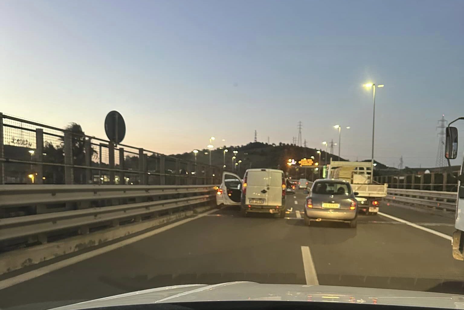 Catania, doppio tamponamento in Tangenziale direzione Siracusa: traffico in tilt