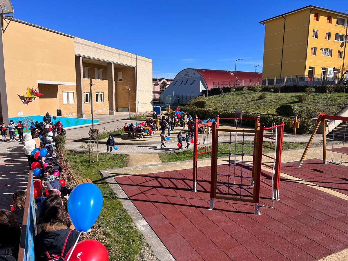 Troina, nuova area esterna per la scuola Mulino a Vento