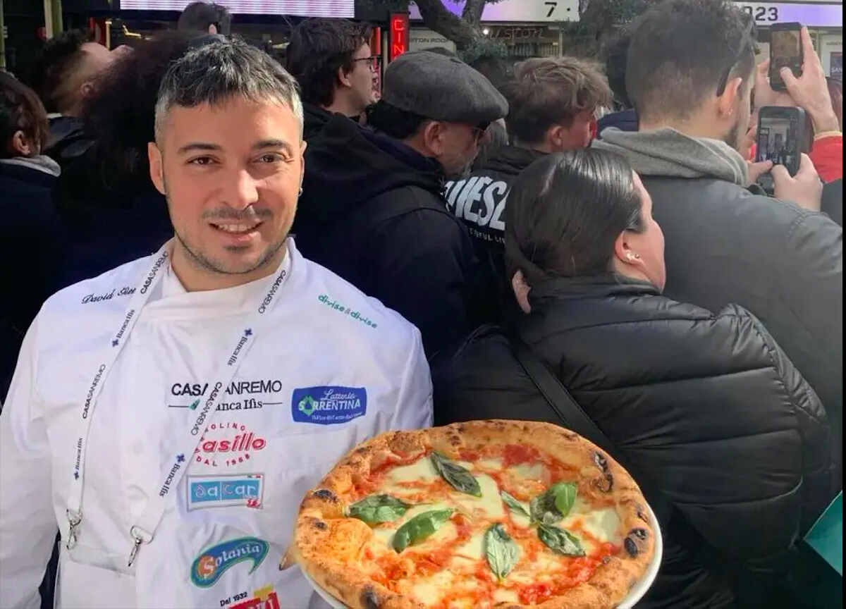 Milazzo, le pizze di David Gitto ai vip di Sanremo 2024: “Portare in alto il nome della mia città è stato un onore”