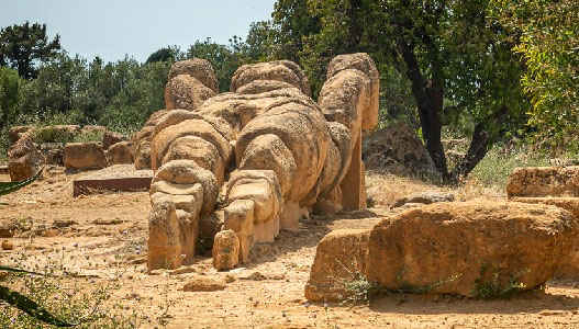 Il Telamone pronto a svettare sulla Valle dei Templi