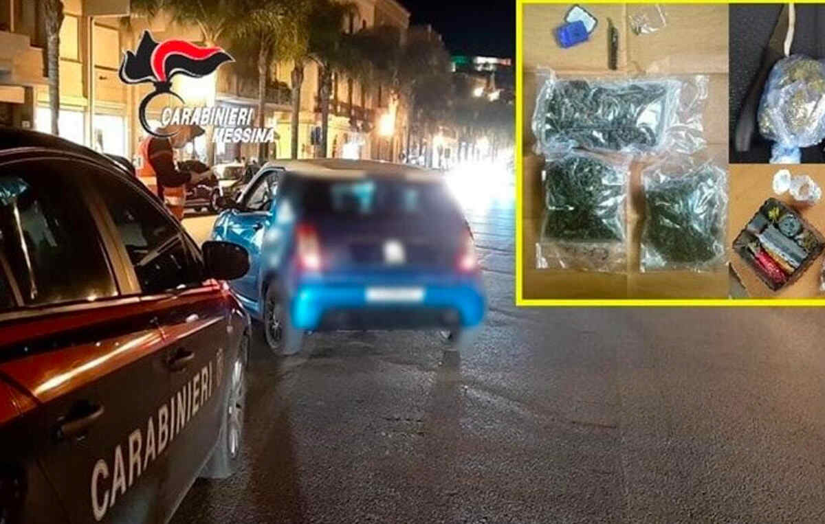 Droga a Milazzo, sequestrati 50 grammi di hashish e oltre un chilo di marijuana