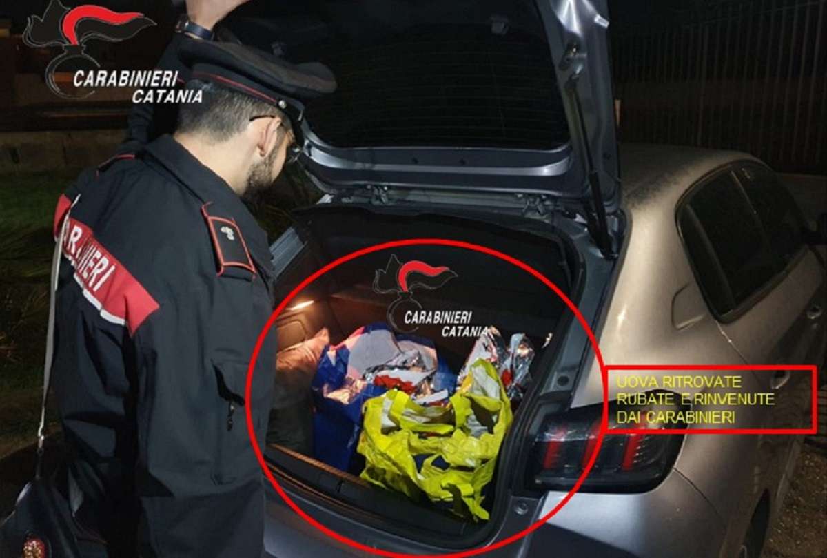 Catania, coppia di ladri specializzati in furto di uova di Pasqua: arrestati