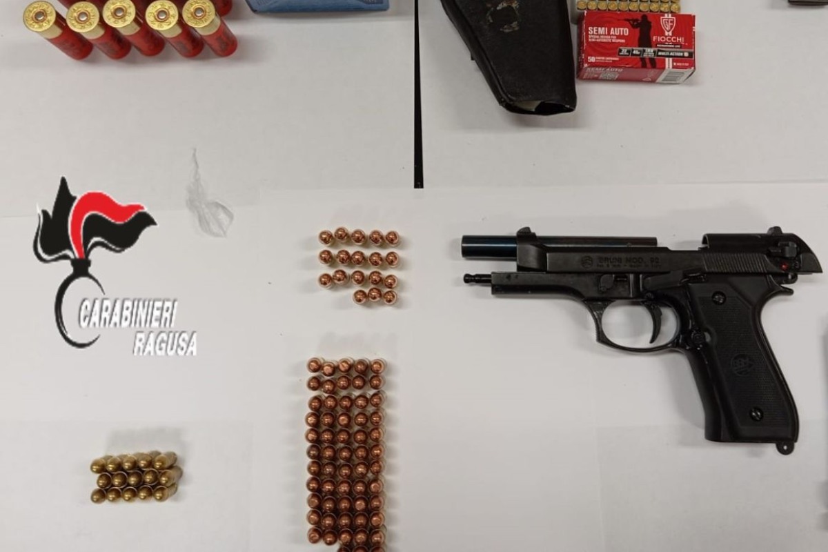 Modica, detenzione di arma clandestina: in arresto un 25enne del luogo