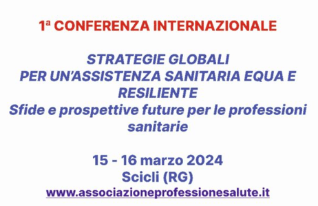 Conferenza internazionale a Scicli: sfide delle professioni sanitarie